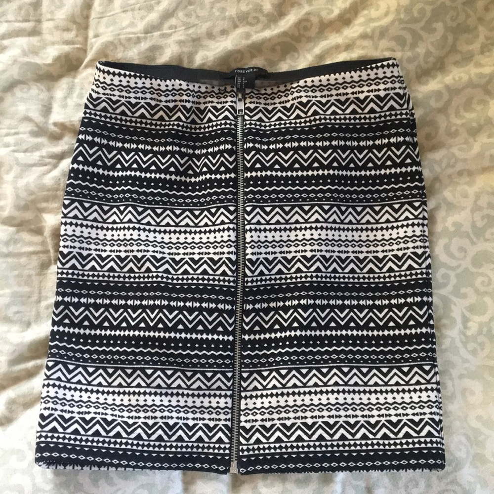 Aztec print skirt